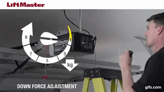 adjusting force settings: liftmaster garage door opener troubleshooting