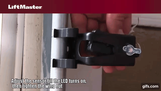 How to align liftmaster safety sensors