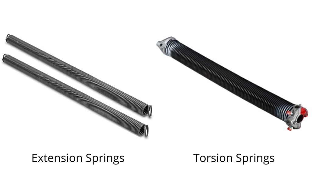 difference between extension and torsion springs