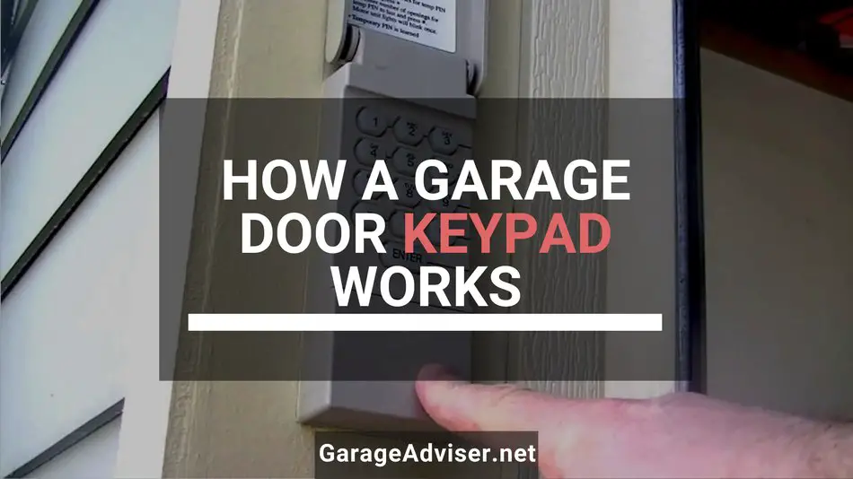 how does a garage door keypad work