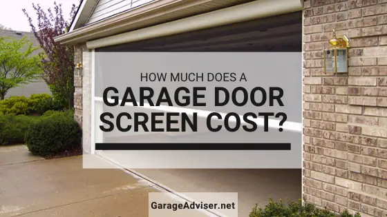 garage door screen cost