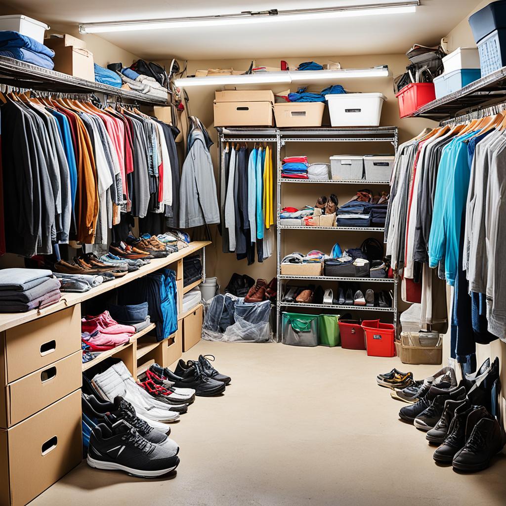 Maximizing Garage Space for Clothes Storage